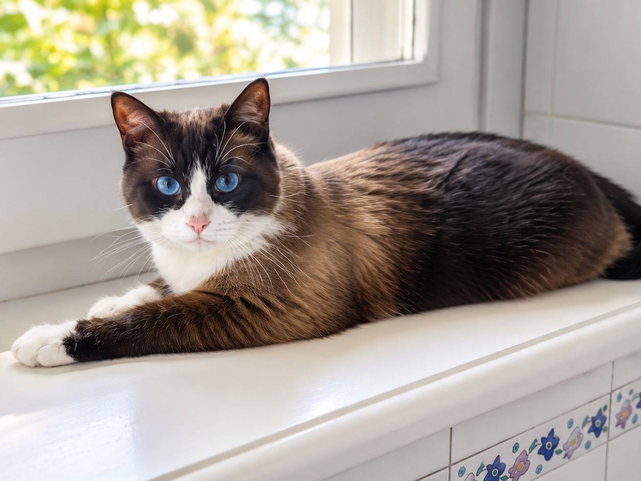 Adozione gatto, femmina, Snowshoe British Shorthair , 8 anni, taglia non valida, Parma