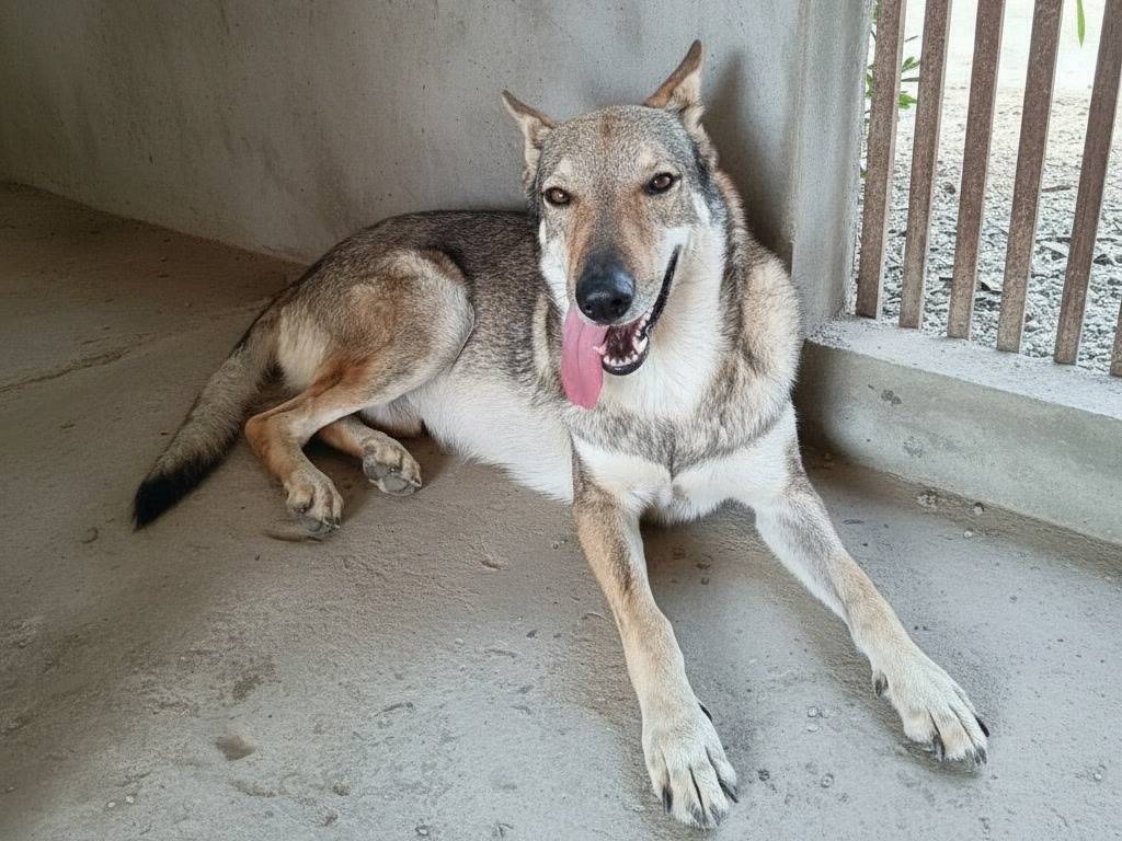 Adozione cane, maschio, Cane lupo Cecoslovacco Razza sconosciuta, 3 anni e 1 mese, taglia gigante, Crotone